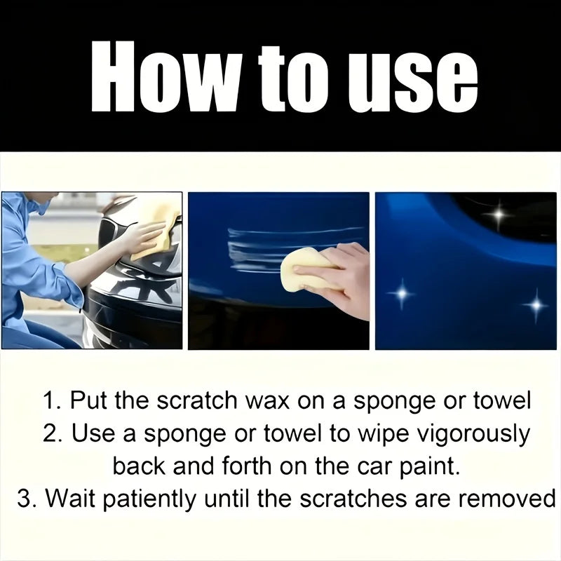 Car Scratch Repair Paste & Polishing Wax - Instant Body Gloss & Paint Protection