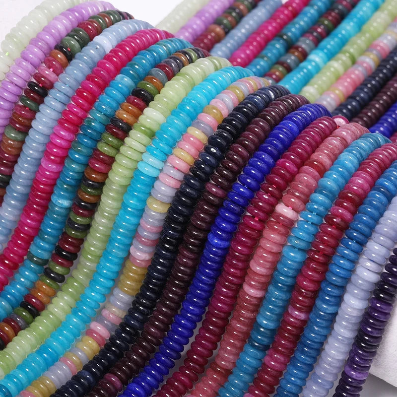 6x2mm Multi-Color Tourmaline Apatite Amethyst Garnet Jade Bead Set for Jewelry Making