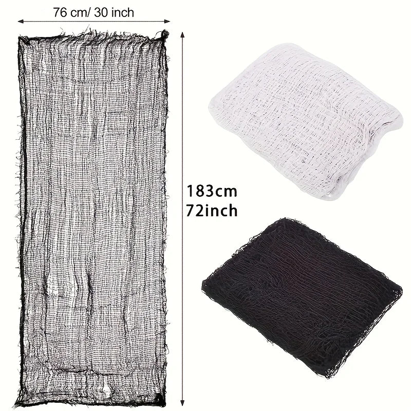 Halloween Creepy Decoration Gauze 30x72 Inch Indoor Outdoor Horror Decor