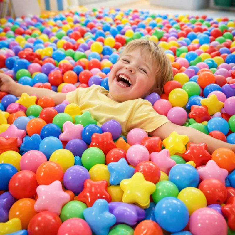 Colorful Ocean Balls Set of 100 Soft Crush-Resistant Toys for Children Toddlers & Infants