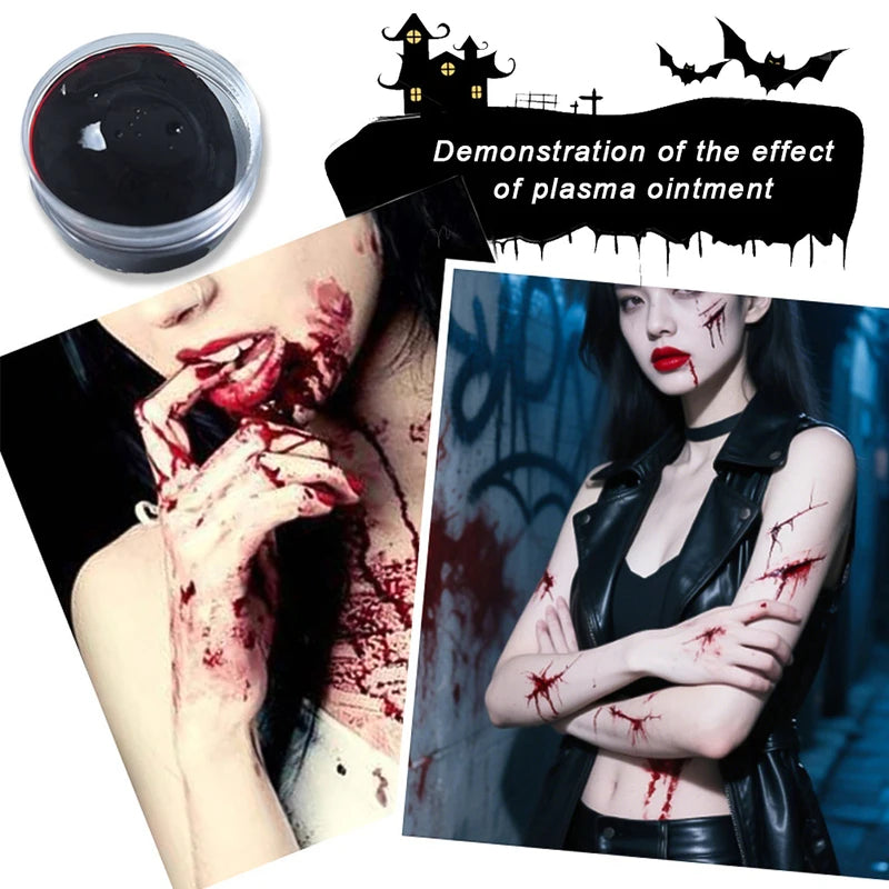 30g Fake Blood Plasma Paste Halloween Makeup Prop Prank Cosplay Supplies