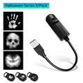 LED Halloween Moon Lamp USB Projector Night Light for Ceiling Wall Atmosphere