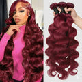 Brazilian Virgin Hair Extensions - Body Wave Bundles 14-32 Inch, Unprocessed Human Hair