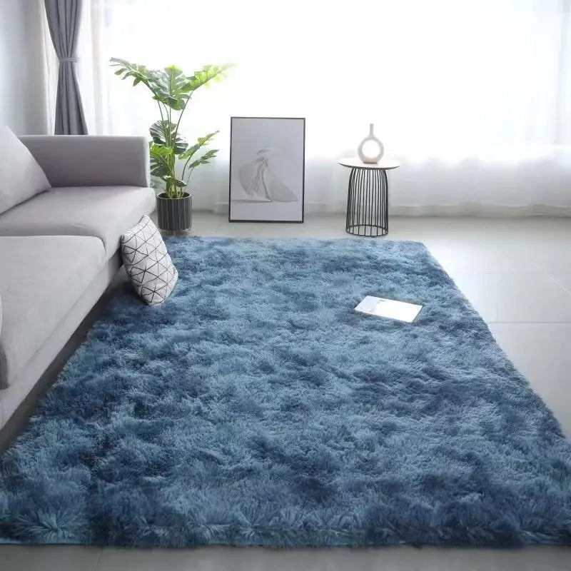 Children's Room Non-Slip Washable Tie-Dye Rug - Machine Washable Carpet Mat for Living Room & Bedroom