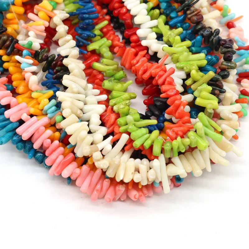 Natural Stone Coral Beads for Jewelry Making Irregular Shape Loose Beads DIY Necklace Bracelet Crafting