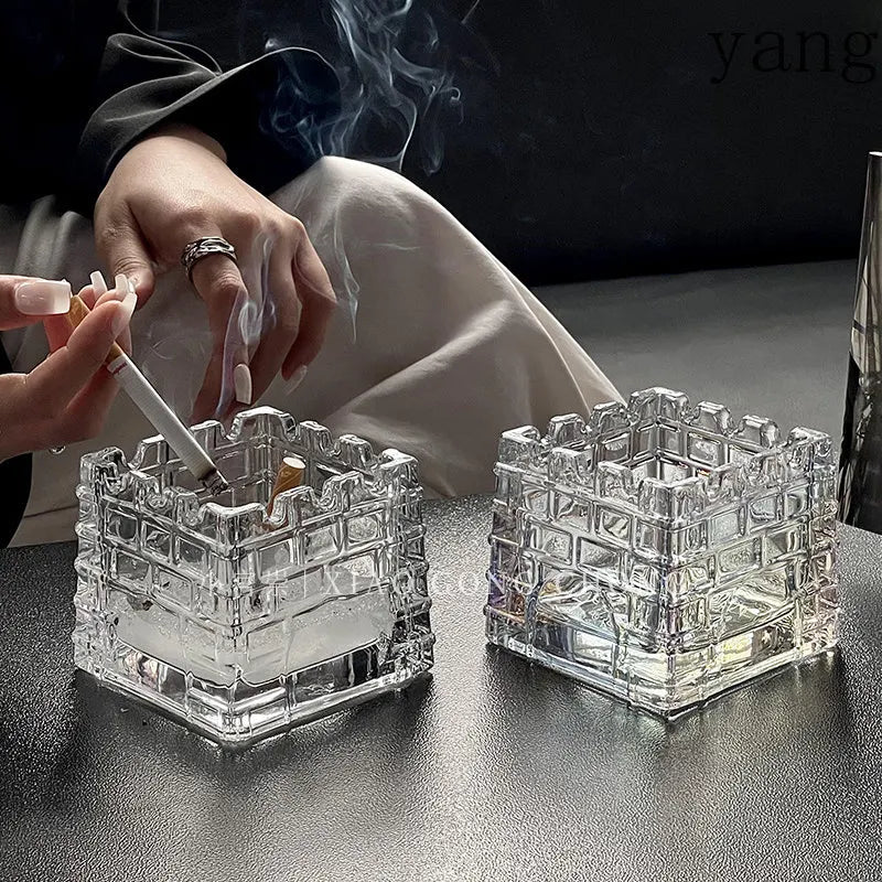 Luxury Castle Glass Light Decor for Home Living Room - Trendy Creative Ornament