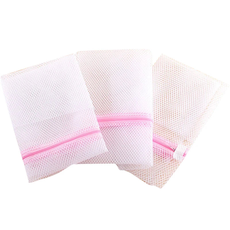 Reusable Laundry Bags Set - Mesh Washing Machine Clothing Care, Zipped & Multiple Sizes