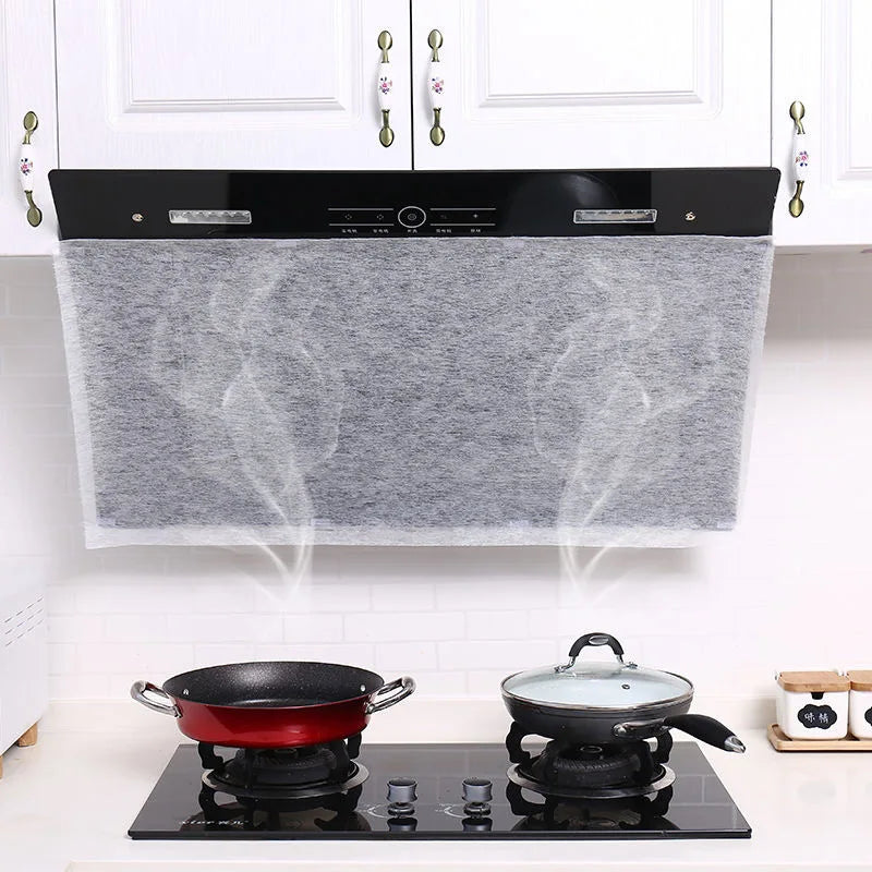 Disposable Range Hood Filter Paper 5/10M Non-Woven Grease Filter for Kitchen Ventilation
