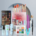 18-Piece Makeup Set with Eyeshadow, Brushes, Foundation & Gift Box
