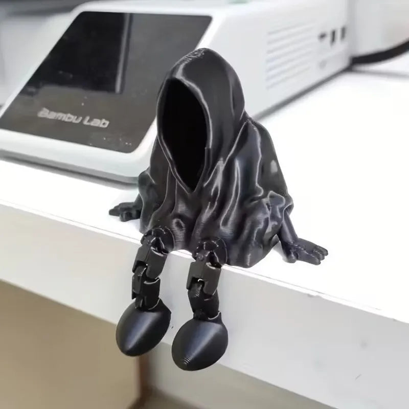 Faceless Ghost Halloween Statue Ornament - 3D Printed Gothic Death Decor