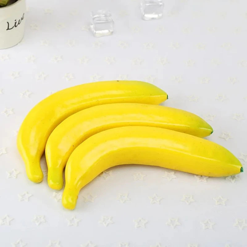 Artificial Banana Food Props Set - 10pcs 20cm Food Craft & Photography Decor