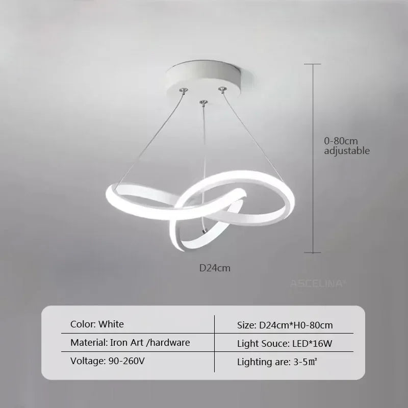 LED Ceiling Pendant Lamp for Dining Room Living Room Corridor Bedroom Modern Illumination