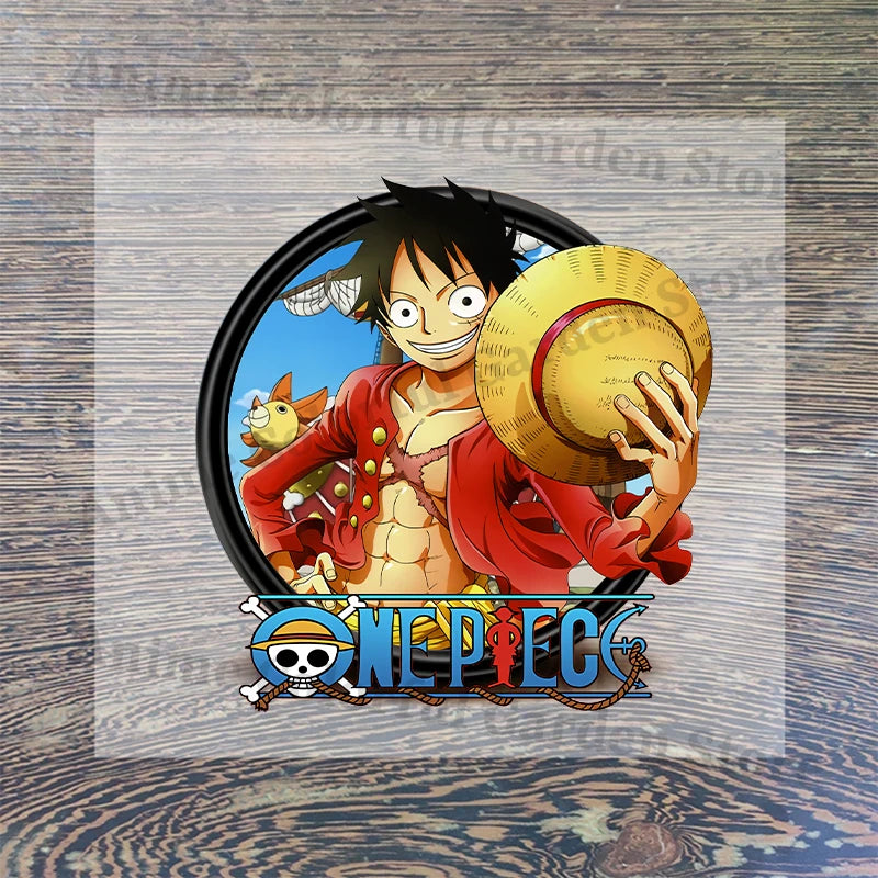 Anime One Piece Iron-On Patches for Clothing DIY Heat Transfer Vinyl Stickers