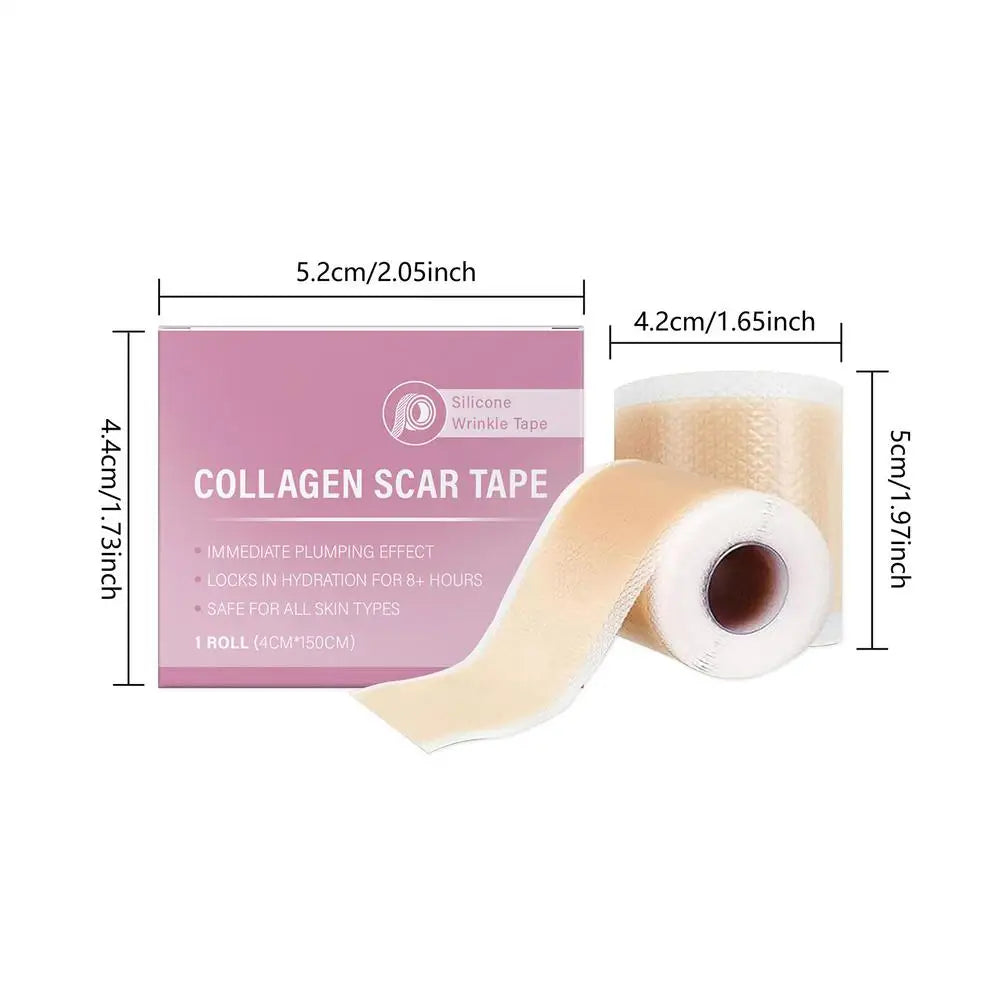 Silicone Scar Sheets 4cm x 150cm Reusable Skin Care Tape for Scar Removal