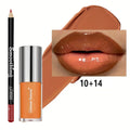 Lip Makeup Set with Lip Liner and Lip Oil - Waterproof, Long-Lasting Moisturizer