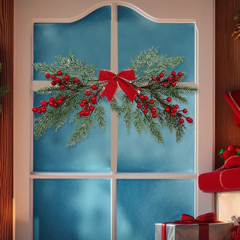 Artificial Berry Christmas Wall Hanging Decor for Holiday & Wedding