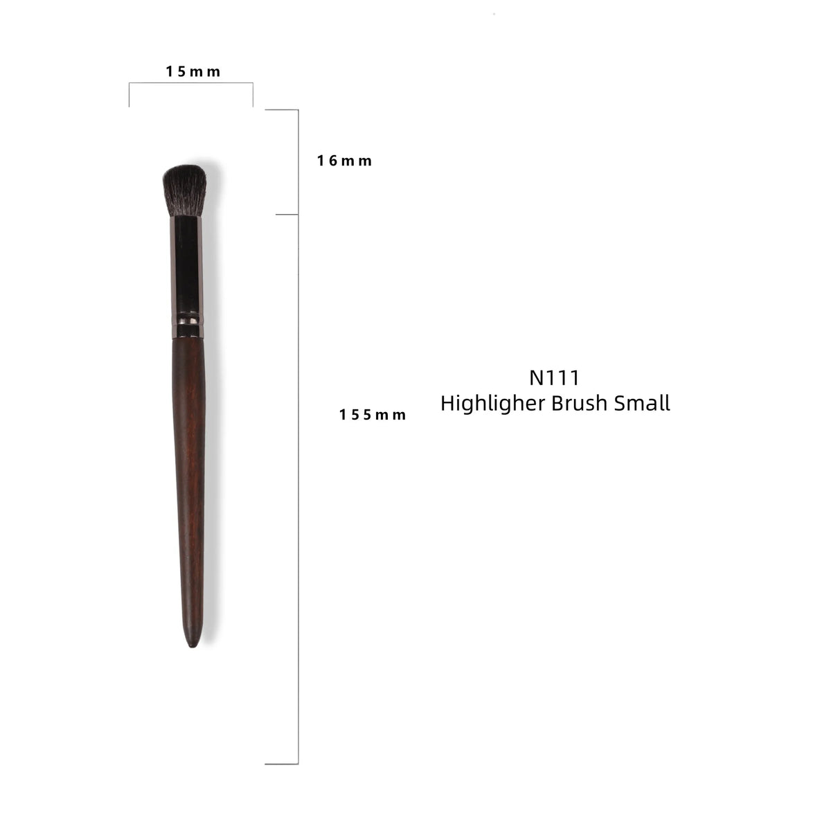 Goat Hair Makeup Brush Set with Eye, Foundation, Blush & Cosmetic Tools
