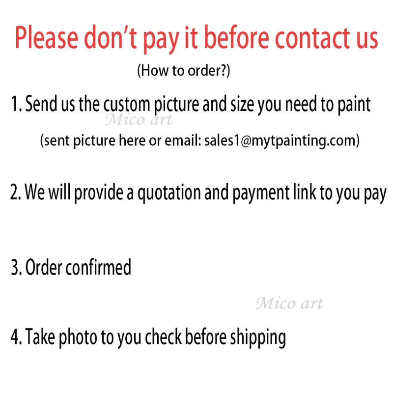 Custom Handpainted Canvas Art for Photos Pets Wedding Personalized Wall Decor