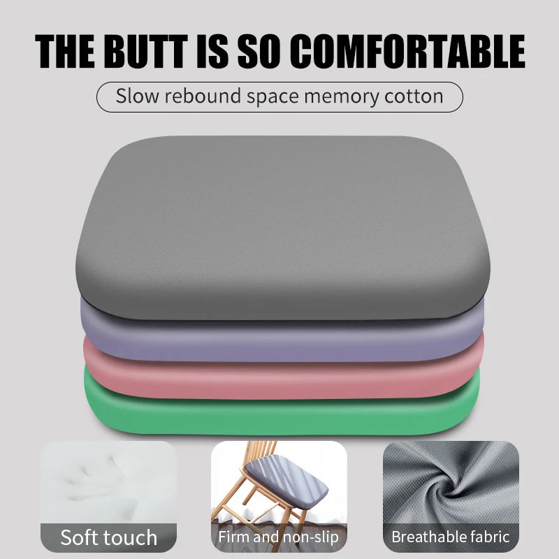 Ergonomic Memory Foam Seat Cushion for Office & Car Use - Hemorrhoid Relief, Four Seasons Comfort