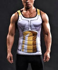 Vegeta Battle Suit Tank Top - Dragon Ball Z Anime Cosplay Gym Casual Sportswear