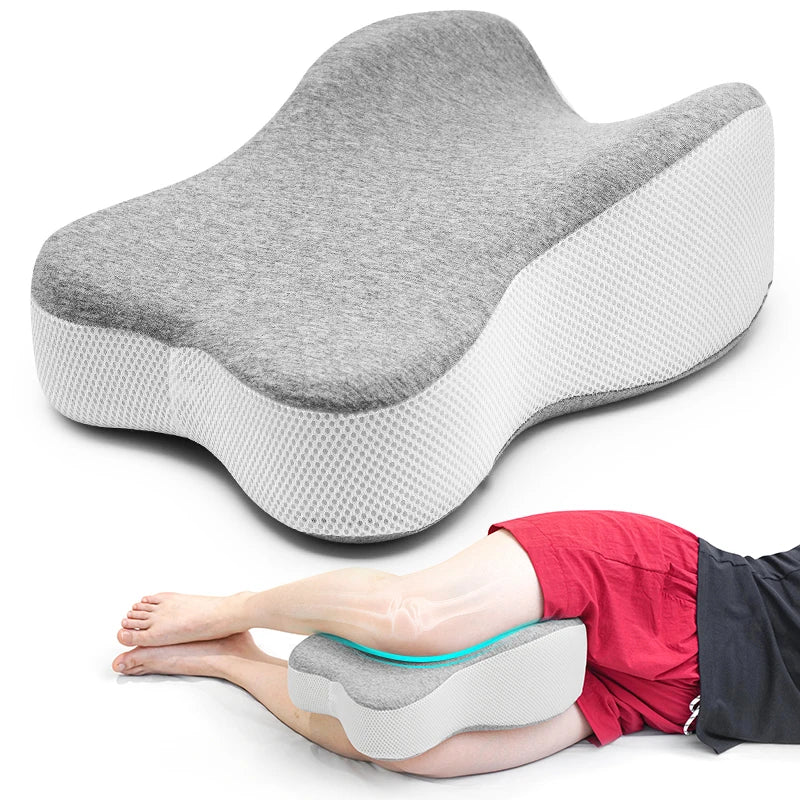 Long Knee Pillow for Side Sleepers Support Thighs and Knees - Large Leg Wedge