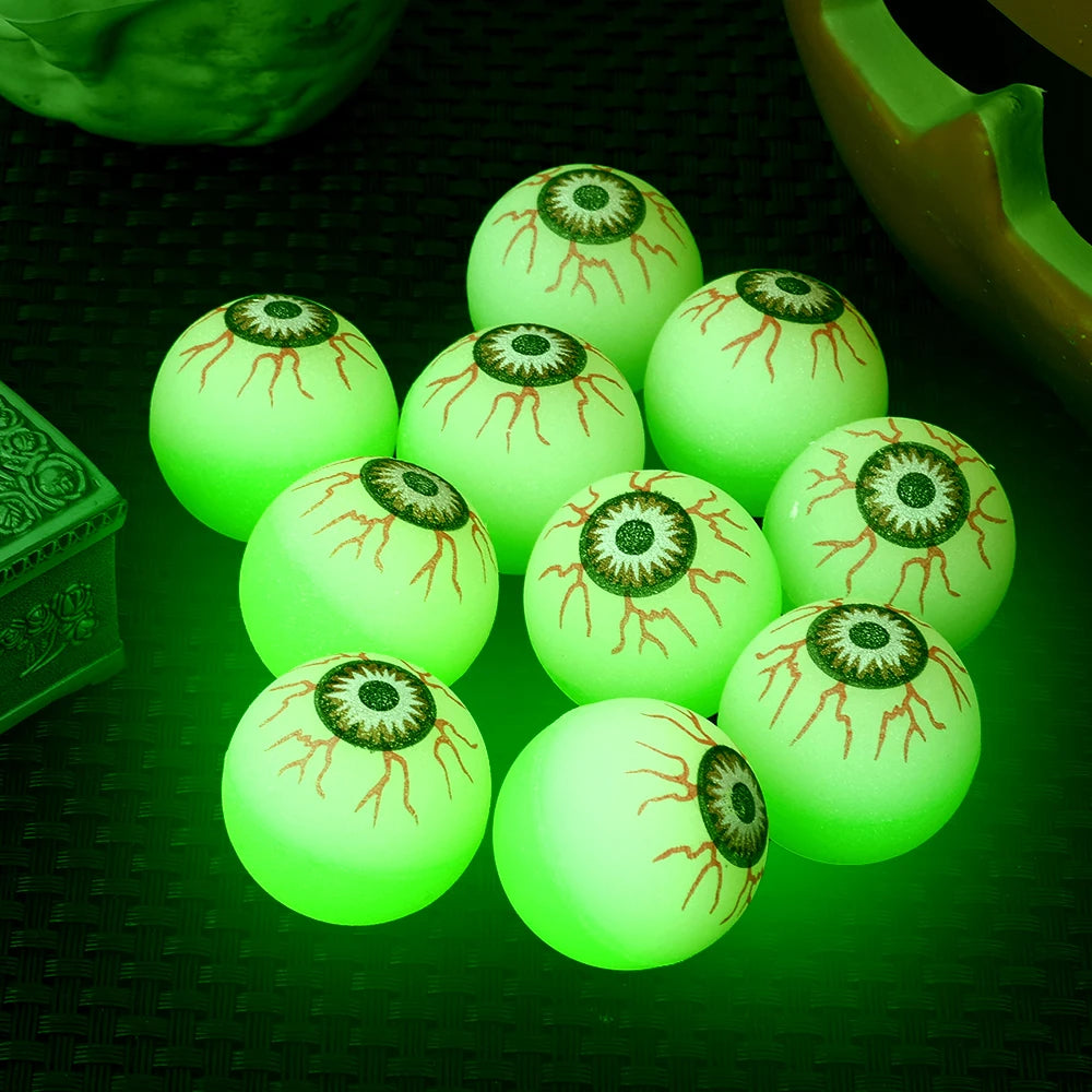 Glow in The Dark Bouncy Balls Halloween Decor Haunted House Party Supplies