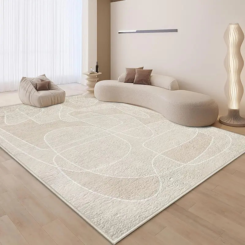 Winter Warm Non-Slip Carpet for Bedroom & Living Room - Soft Washable Blanket
