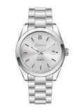 Ladies Quartz Watch Steel Band with Calendar Minimalist Design Daily Fashion Accessory