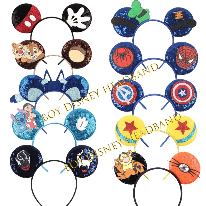 Festival Mouse Ears Headband - Glitter Cartoon Hair Accessory for Kids & Teens
