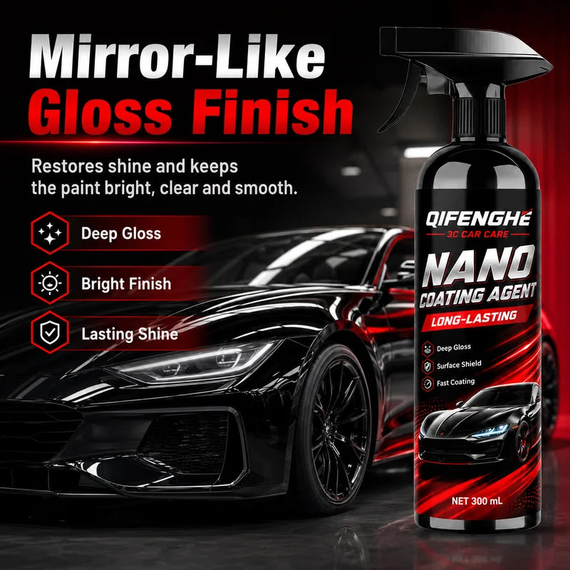 300ml Nano Car Paint Protection Coating - Long-Lasting Mirror Gloss