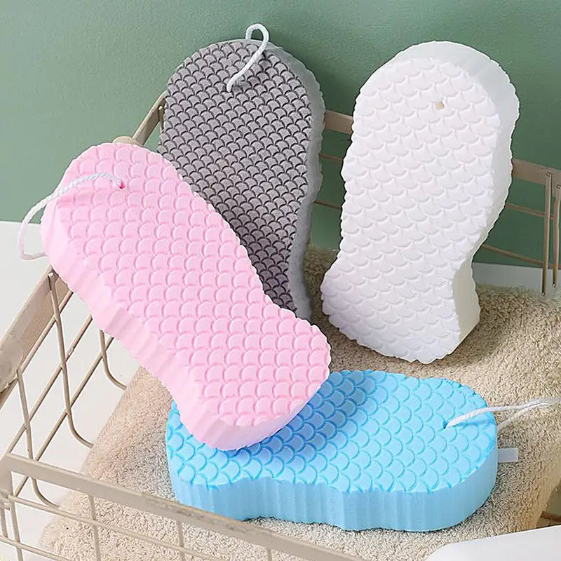 Exfoliating Bath Sponge Set - Soft, Reusable Body Washcloths for Deep Cleansing