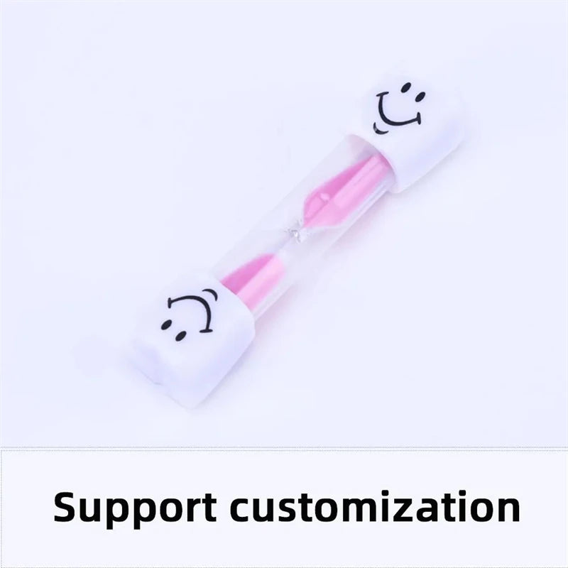 Children's 3-Minute Smiling Hourglass Sand Timer - Kids Toothbrush & Kitchen Sandclock