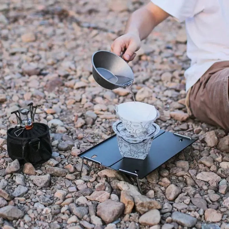 Ultralight Folding Camping Tableware Set - Portable Bowl Plate Cup for Hiking & Picnic
