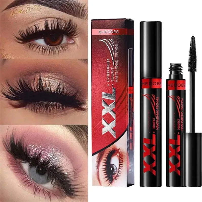 Waterproof 3D Volumizing Mascara - Long-Lasting Curl & Lengthening Black Eyelash Makeup