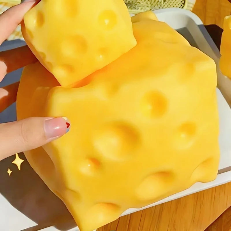 Giant Cheese Squeeze Toy Large Cheese Squishy Fidget for Adults Kids Gift
