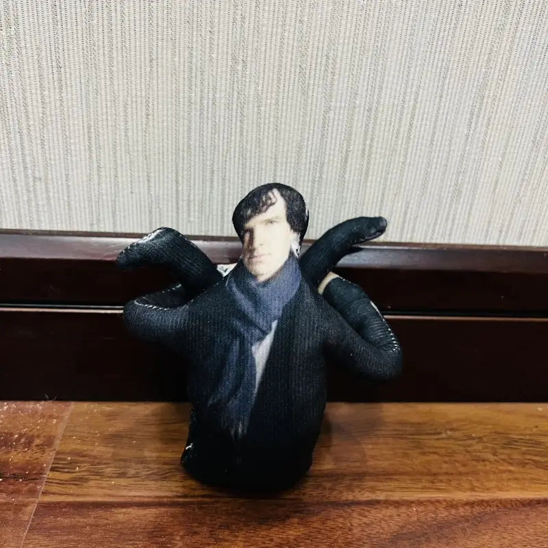 Anime Sherlock Holmes Stuffed Doll with Wire Skeleton Cosplay Halloween Prop - Handmade