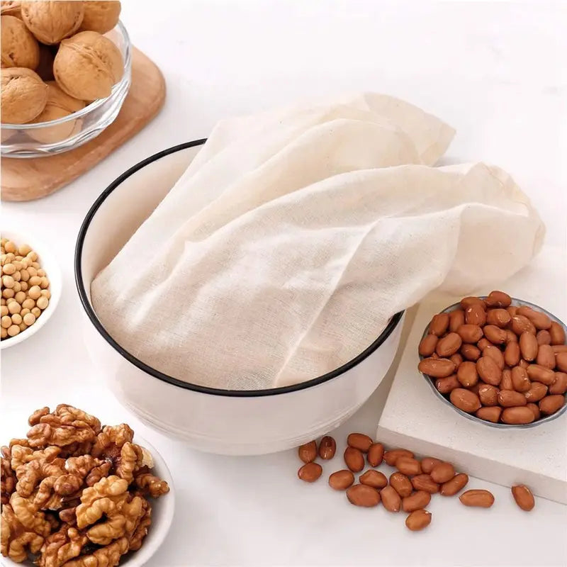 Reusable Cheesecloth Bags for Straining Nut Milk Coffee Tea - Multiple Sizes