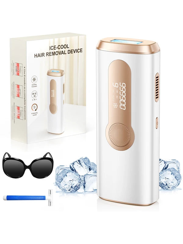 Painless IPL Hair Removal Device for Men & Women - Permanent Laser Hair Reducer