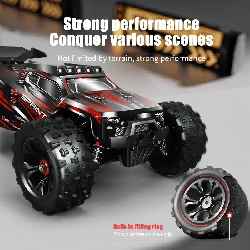 High Speed 4WD RC Car with LED Remote Control Drift Monster Truck for Kids