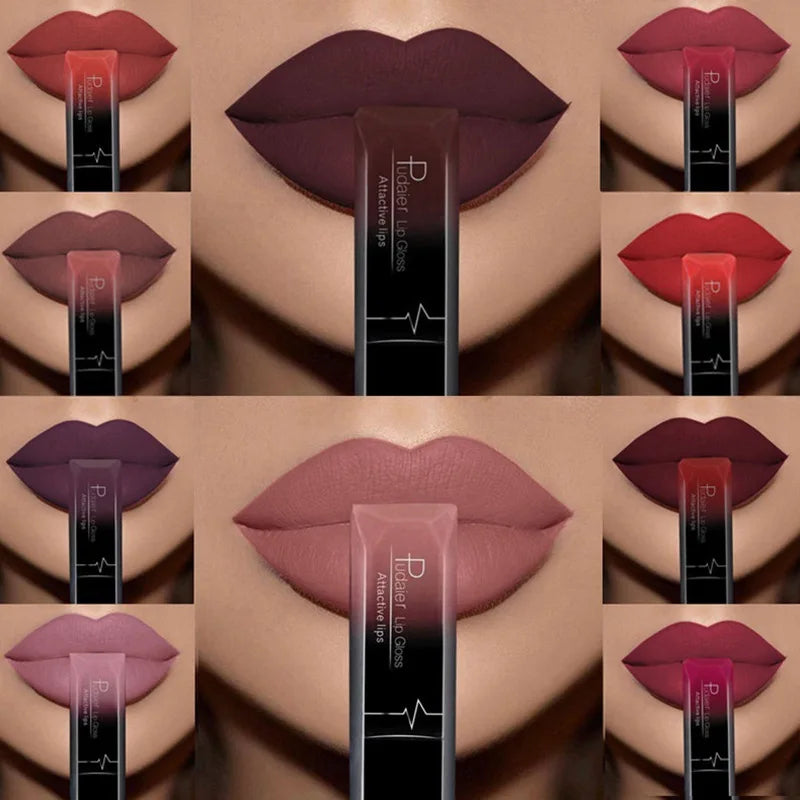 21 Color Waterproof Matte Lip Gloss - Long-Lasting Moisturizing Liquid Lipstick