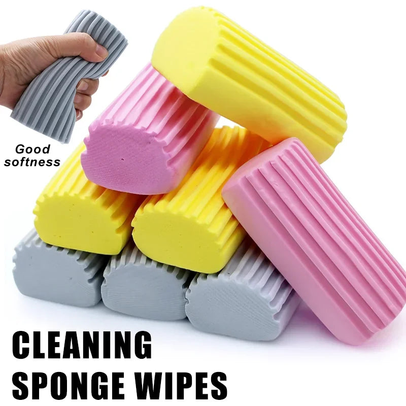 3Pcs Car Dust Cleaning Sponge Set Reusable Dusters for Mirrors, Windows, Blinds