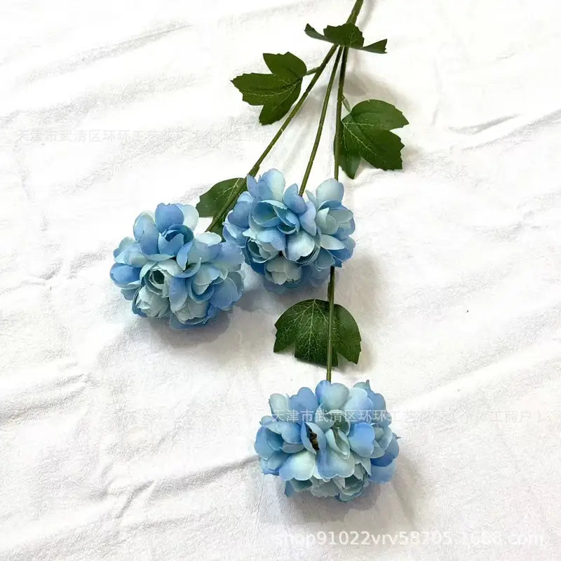 20pcs Artificial Flower Bouquets with 3-Head Grape Fruit & Dahlia for Wedding & Garden Decor