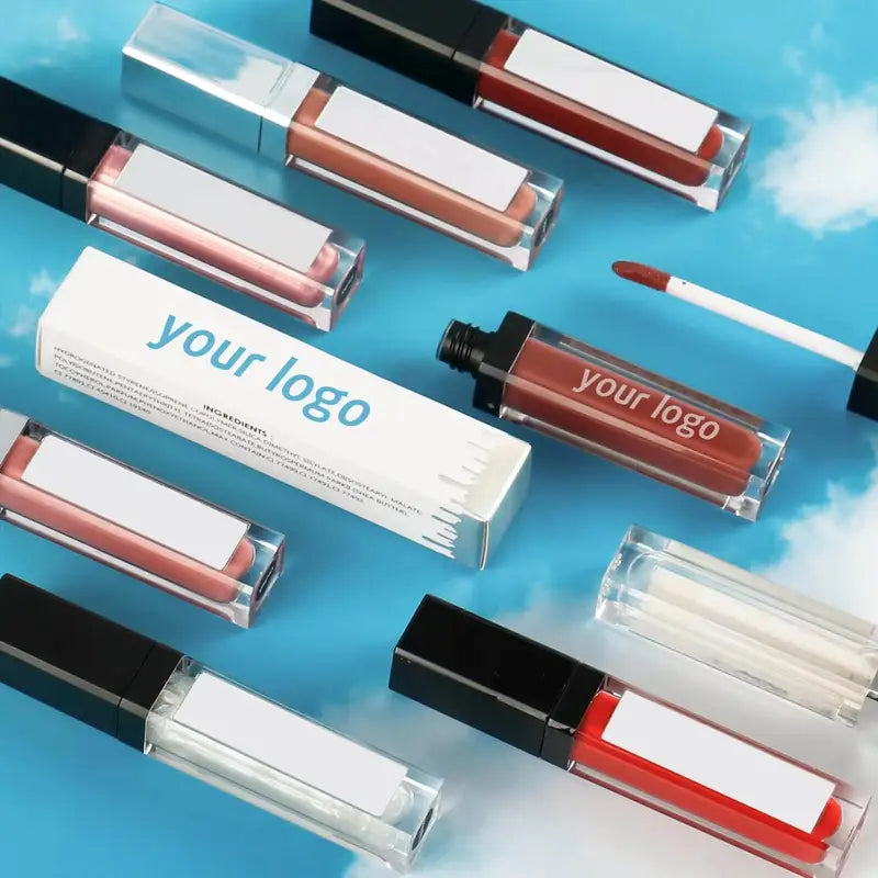 Matte Liquid Lipstick Wholesale Vegan Lip Gloss with Mirror Tubes - Long Lasting Waterproof