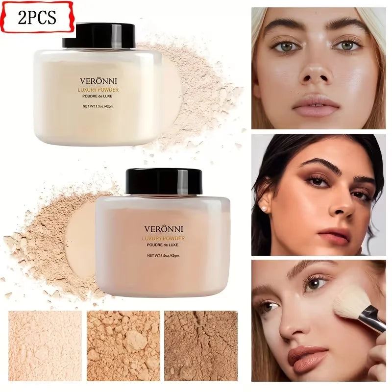 Setting Powder Duo - Loose Brightening & Oil-Control Powder for All Skin Tones