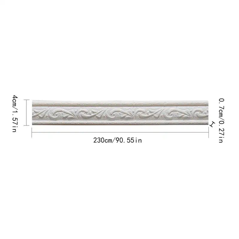 Self-Adhesive Waterproof Wall Border Strip 230cm for Home Decor