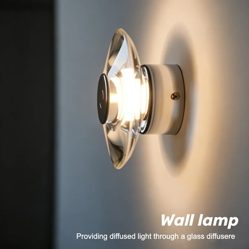 Modern Circular LED Wall Light for Bedroom Living Room Corridor Home Decor