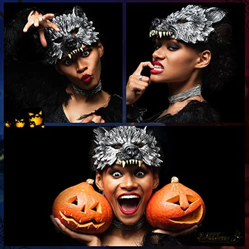 Animal Mask Half Face Costume Mask for Carnival Halloween Party Cosplay