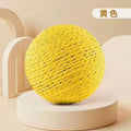 Interactive Sisal Cat Toy Ball for Cats and Kittens - Chew & Teeth Cleaning