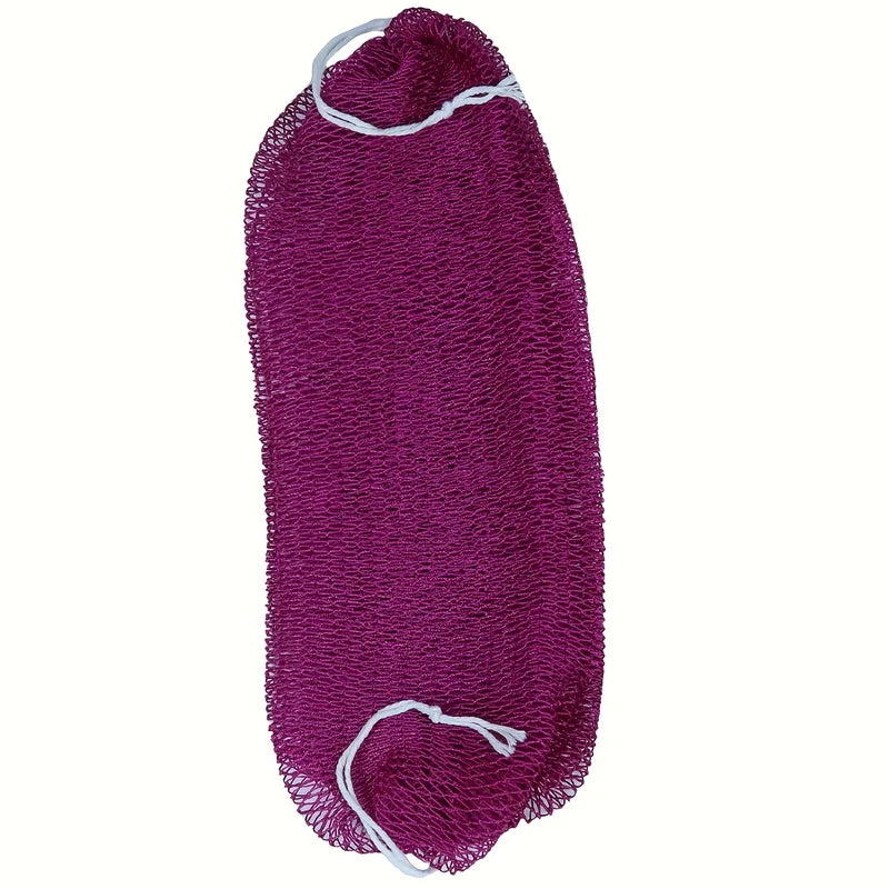 African Net Exfoliating Bath Sponge Deep Cleaning Body Scrubber - Pink, Green, Blue