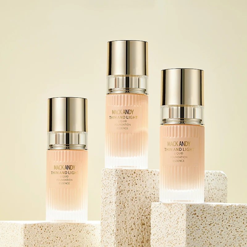 Long-Lasting Non-Transfer Liquid Foundation for Flawless Skin - Multiple Colors